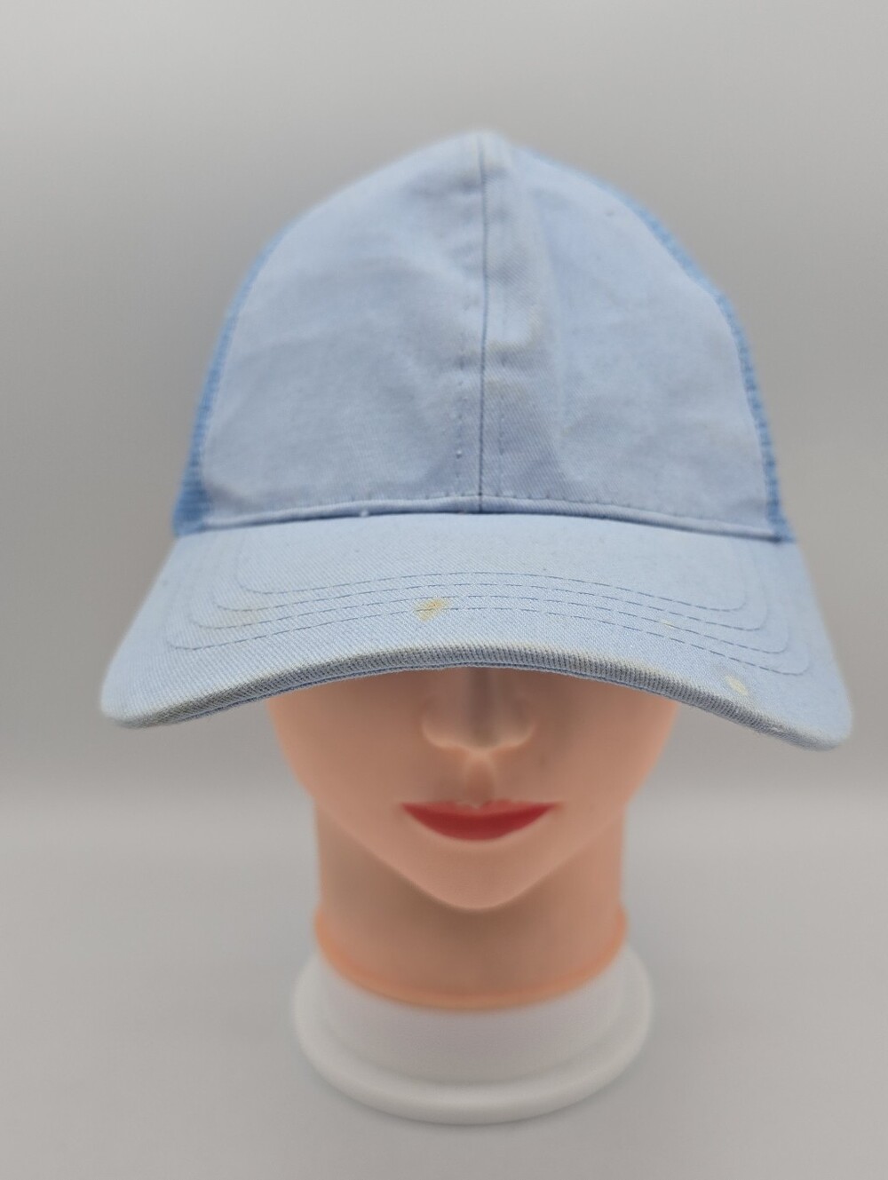 C.C Exclusives Ponytail Women's Light Blue Trucker Adjustable Hat